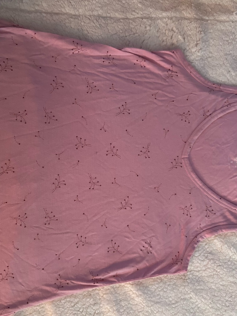 a.n.a Pink Floral Ditsy Print Sleeveless Tank